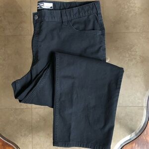 Carhartt black denim pants.